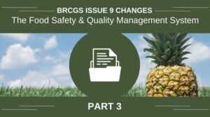 BRCGS Issue 9 Changes - Pt 3 Food Safety and QMS