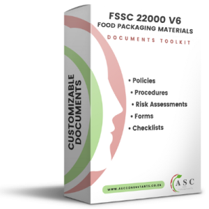 FSSC 22000 V6 for Food Packaging Materials Document Templates Toolkit